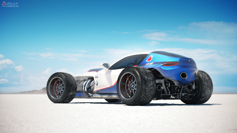 Illustration for article titled Retro F1-inspired BMW concept is android James Garner's new ride